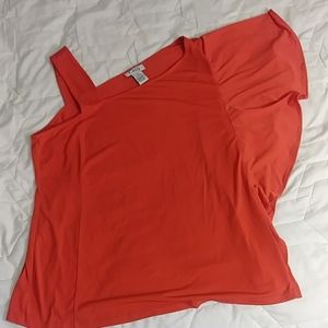 Catherine's Curvy Collection one sleeve blouse